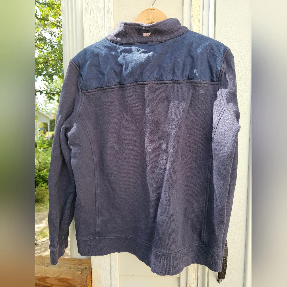 Vineyard Vines Martha’s Vineyard Girls Size XL Navy 1/4‎ Zip Pullover Sweater